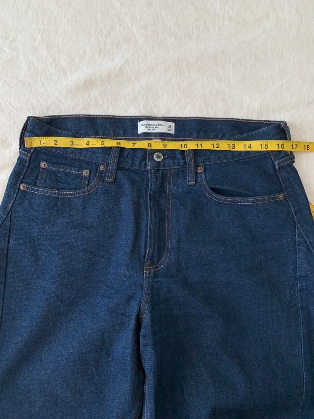 Abercrombie &fitch barrel jeans  ankle cropped barrel size 29 - Picture 5 of 16